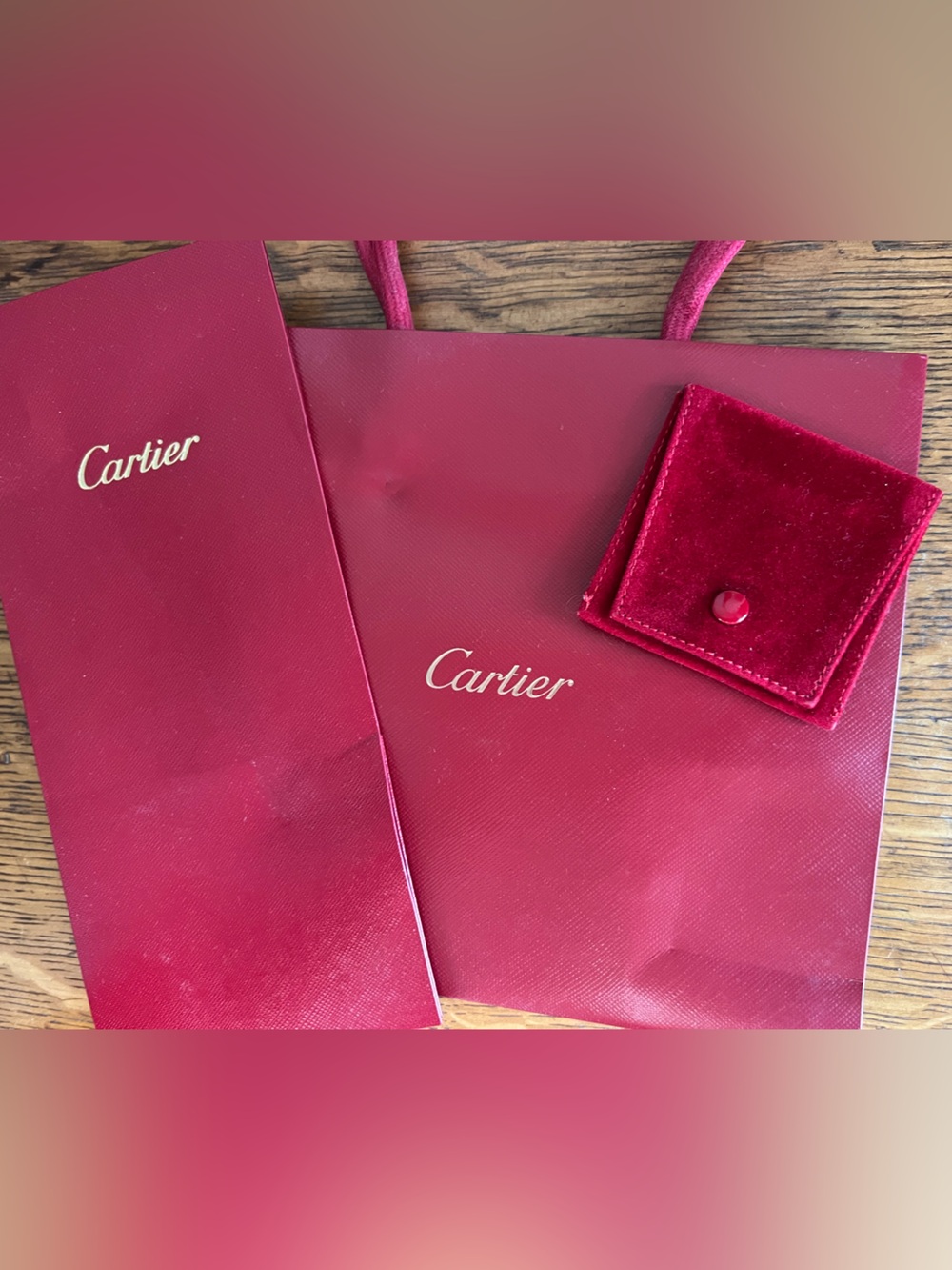 Authentic Cartier ring Pouch